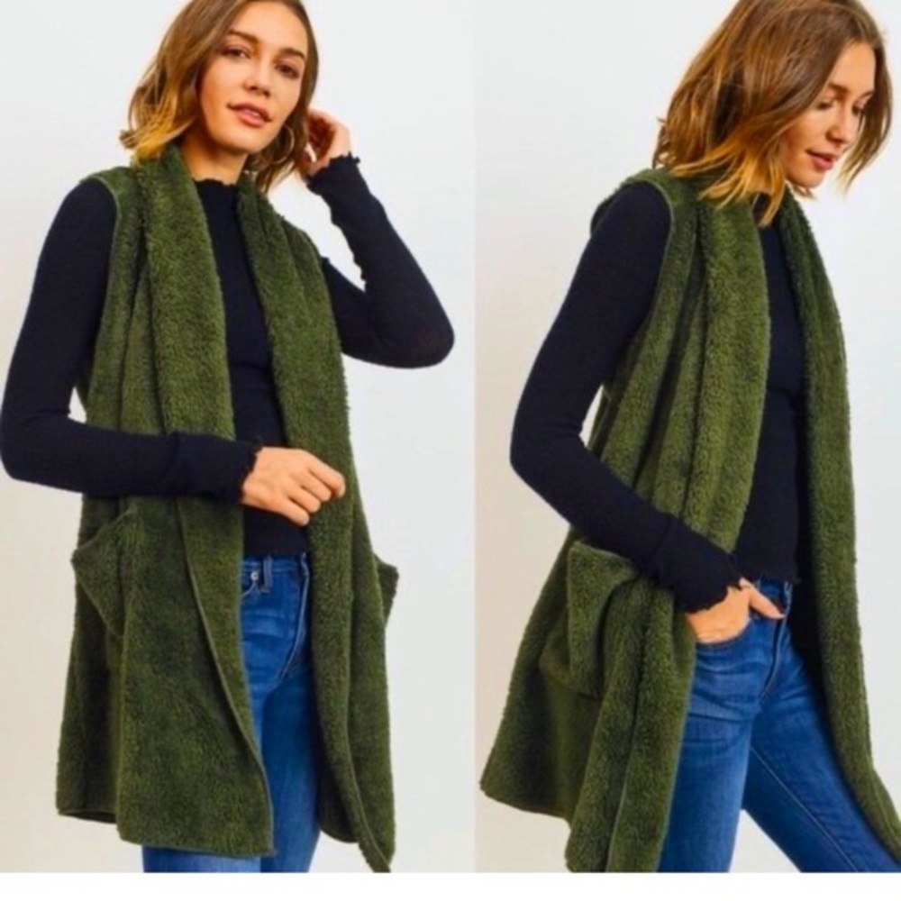 Oversized Sherpa vest ON SALE!
